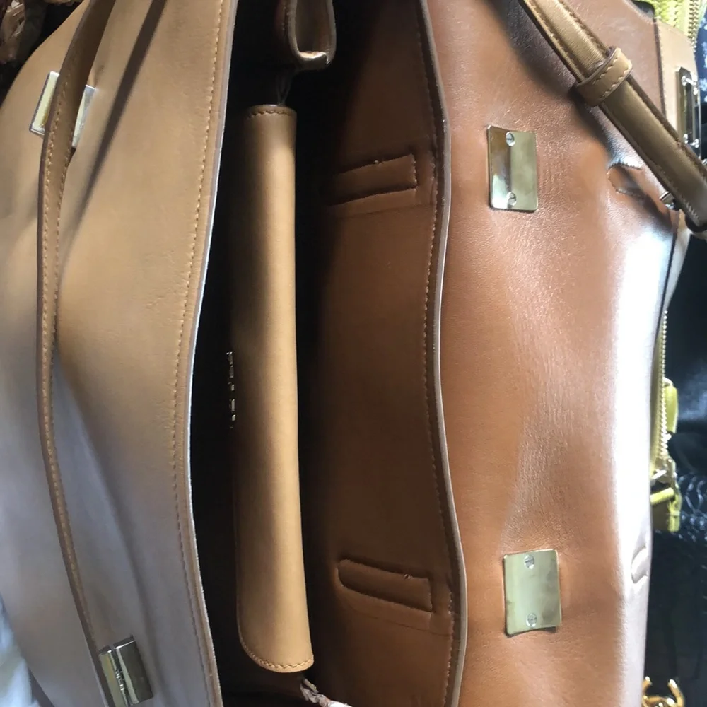 Prada nude/tan color very soft leather and with matching wallet tan leather. - Picture 5 of 8